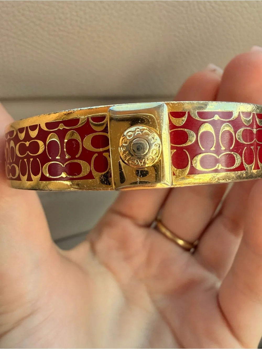 Coach cuff bracelet